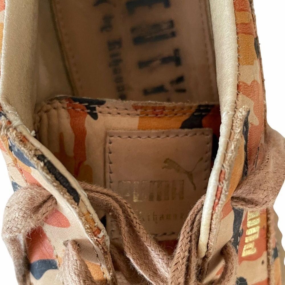 Puma X Fenty by Rihanna Creeper Camo Sneakers Size 7.5 - Picture 6 of 10